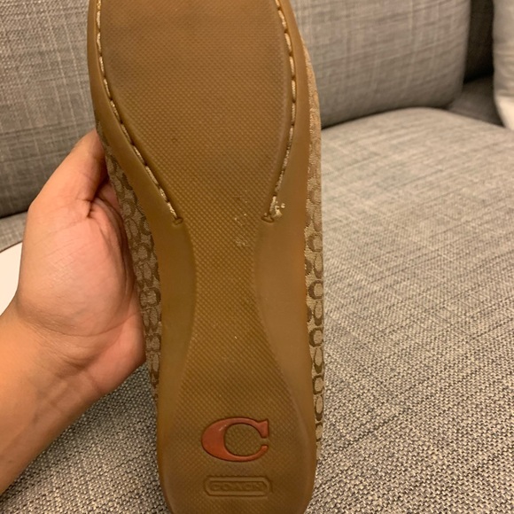 Brown/Tan Coach Flats - Picture 3 of 10